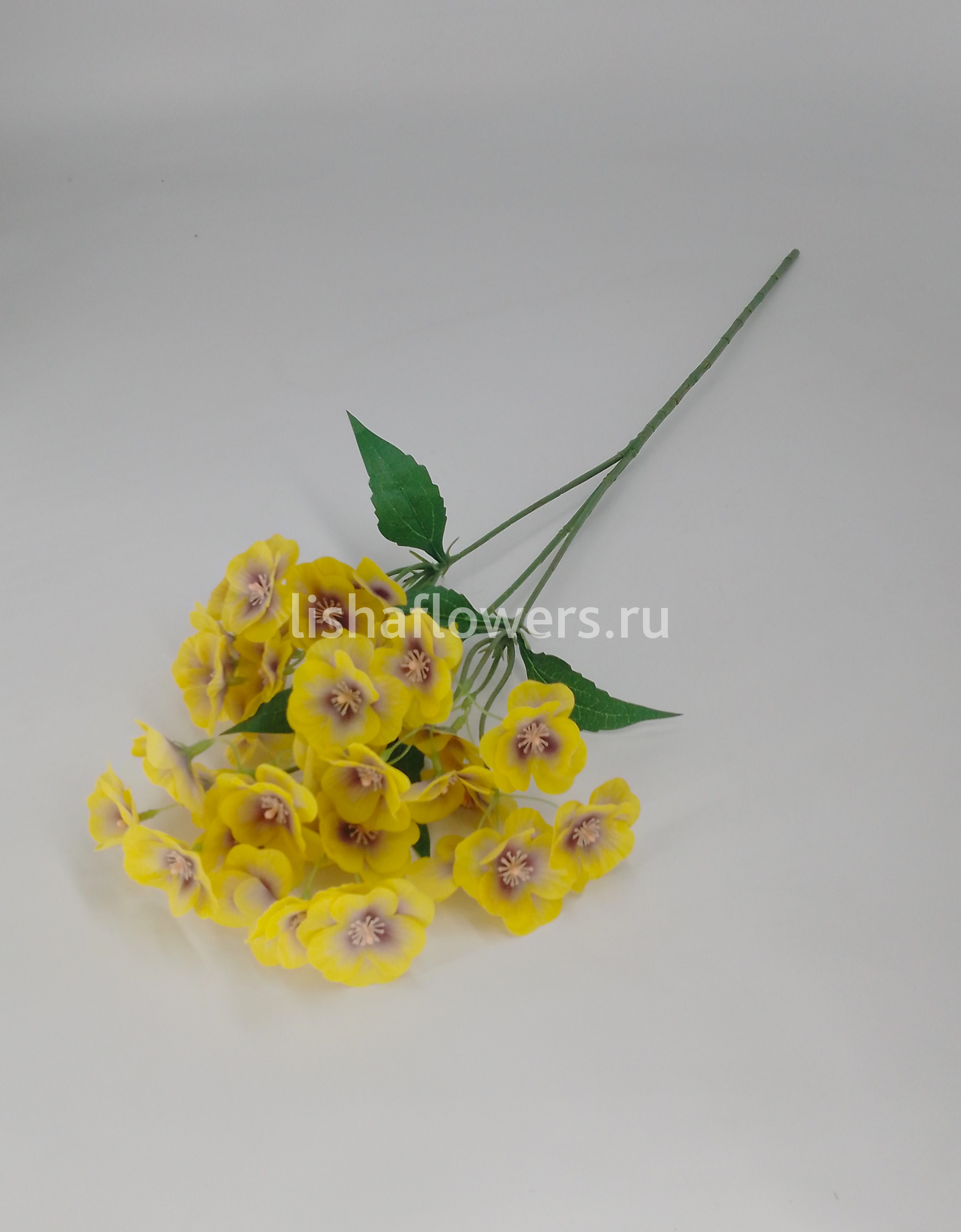 Ветка сакуры 3в 12соц 66см. Арт2403/1