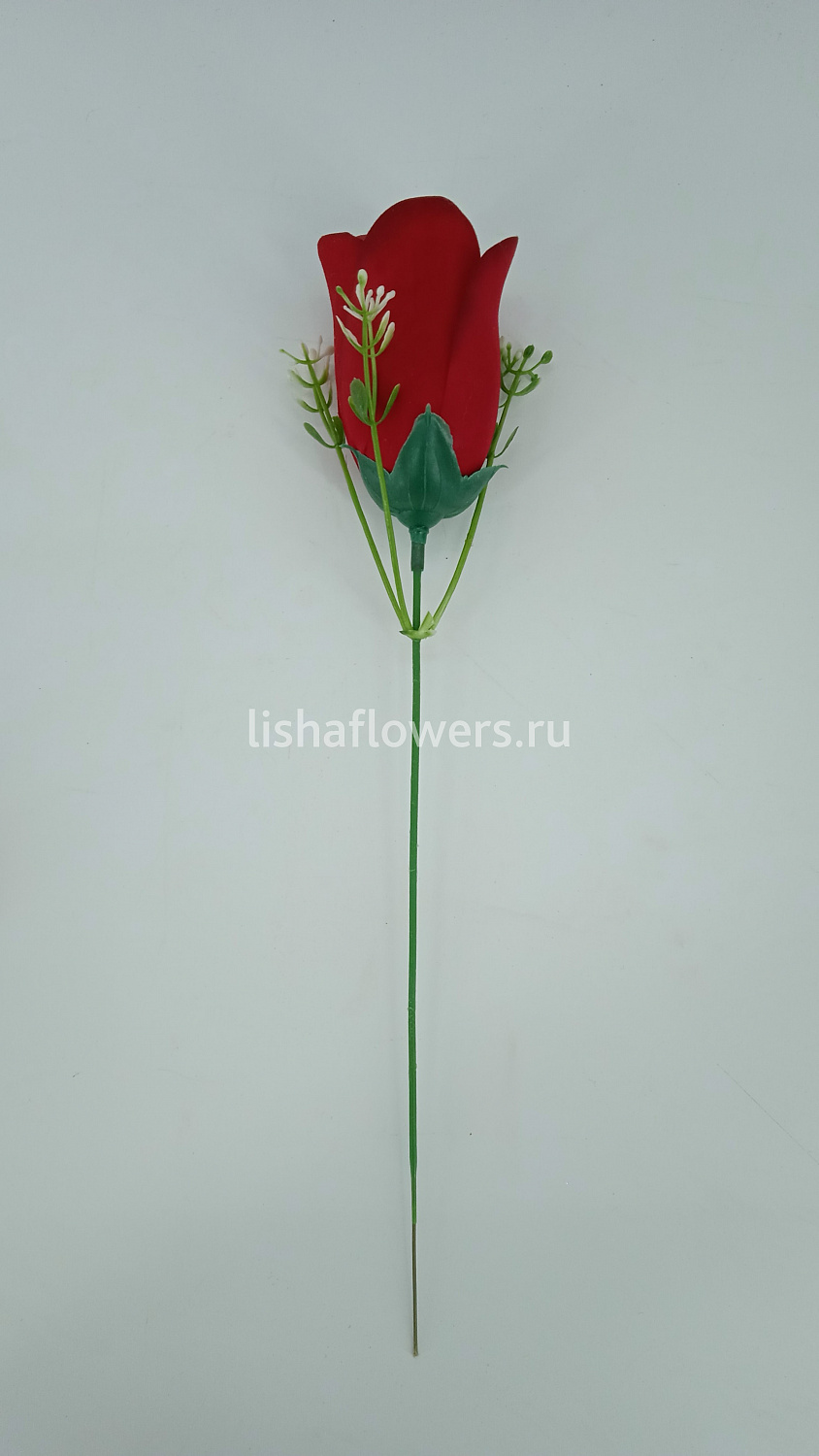 Роза на ножке h 28см,Ø 5cм.Арт.8-B2/20-1828